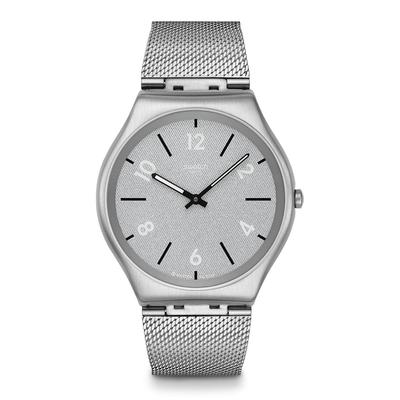 Swatch SKIN IRONY 42 GETTING MESHY Szary Zegarek, SS07S152M, Unisex,