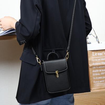 Geantă din piele pentru telefon mobil, versatilă pentru femei, nouă, la modă, mini geantă de umăr, geantă crossbody, geantă mică verticală, geantă de toamnă
