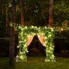 Artificial Plants LED String Light Green Leaf Vine Battery Operated Fairy String Lights for Home Wedding Decor