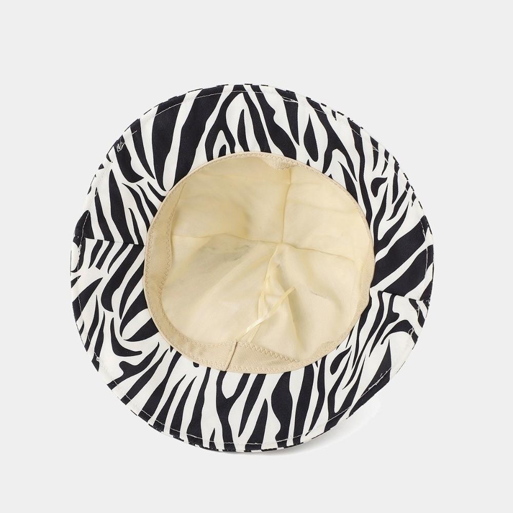 Cow/ Leopard Print Bucket Hat Cat's Ears Basin Hats New Panama Fishing Cap Unisex