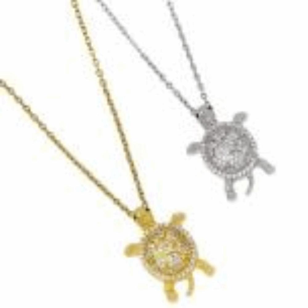 Silver Color Turtle Pendant Necklace Copper Necklace Fashion Collarbone Chain  Women