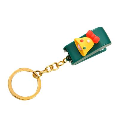Stapler Multipurpose Cute Cartoon 10 Sheets Capacity Small Manual Table Stapler with Keychain for Christmas Present School
