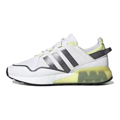 Sneakers da uomo ZX 2K Boost Bianco puro Giallo impulso Bianco nuvola Grigio cinque GZ7729