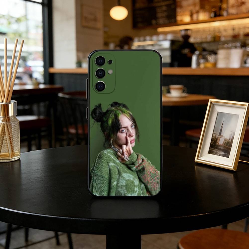 Billie Eilish Phone Case For Samsung S25,S24,S21,S22,S23,S30,Ultra,S20,Plus,Fe,Soft Silicone Black Cover