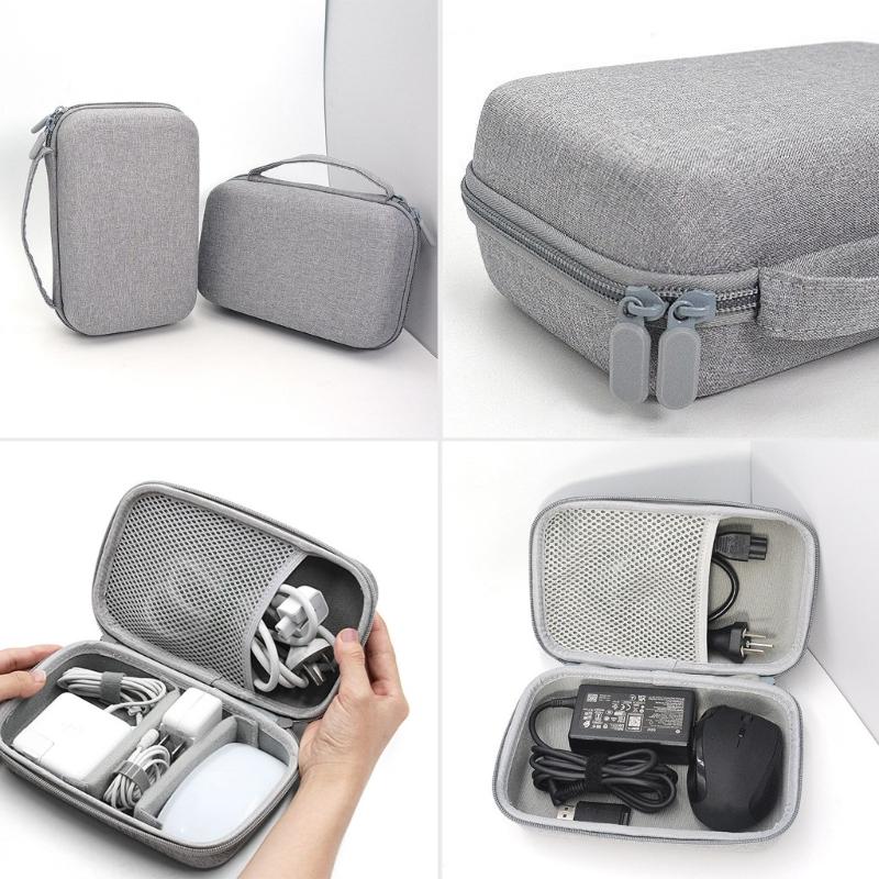 Travel Bag Large Capcaity Charger Mouse USB Cable Carry Bag Data Cable Storage Bag Organizer Notebook Power Adapter Case