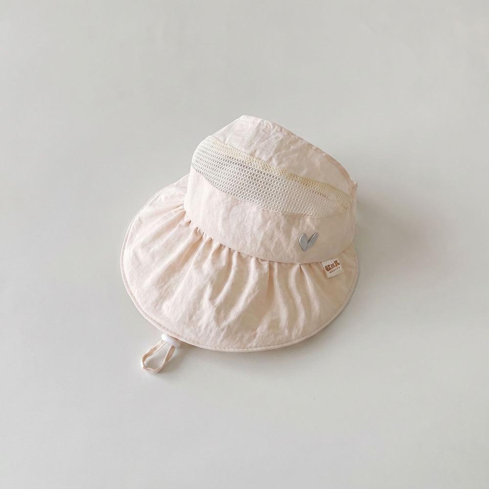 Lightweight Kids Cap Breathable Mesh Sunshade Hat Cute Large Brim Hat Summer