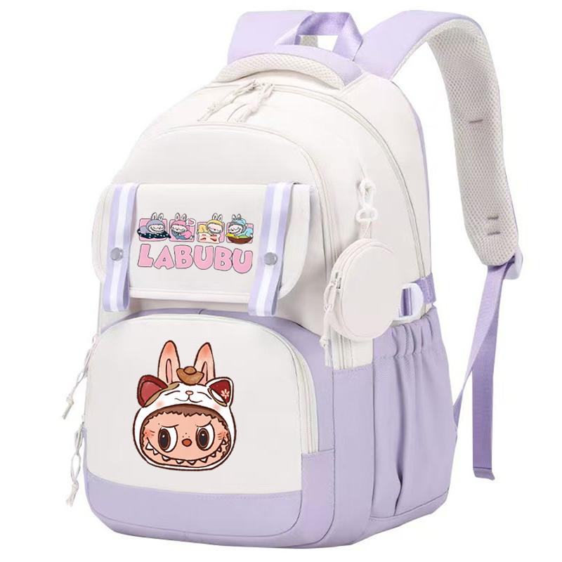Cute Printed Backpack Teenager Student Shcoolbag Bookbag Knapsack Girl with Coin Purse Casual Bag Men Women Laptop Bag Mochila
