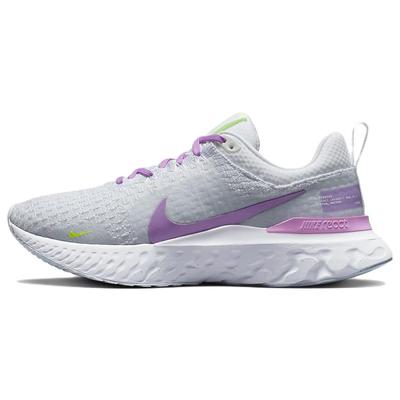 React Infinity Run Flyknit 3 Grey Rush Fuchsia Damen Sneakers Weiß Blau-Tint DZ3016-100