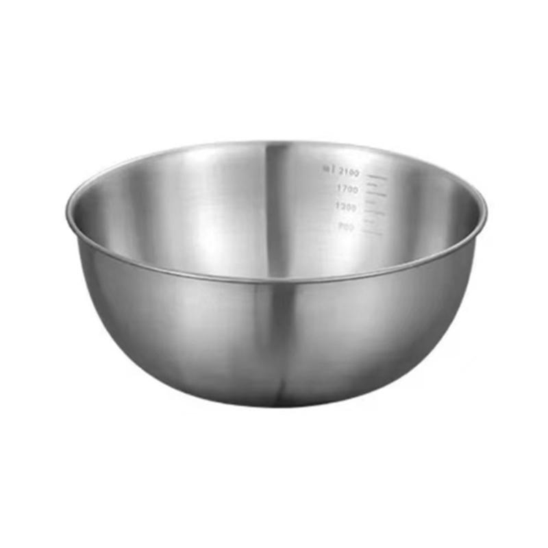 Convenient Storage Bowl Metal Nesting Bowl StainIess Steel Cooking Basins Multifunctional Bowl for Dessert Eggs Beating