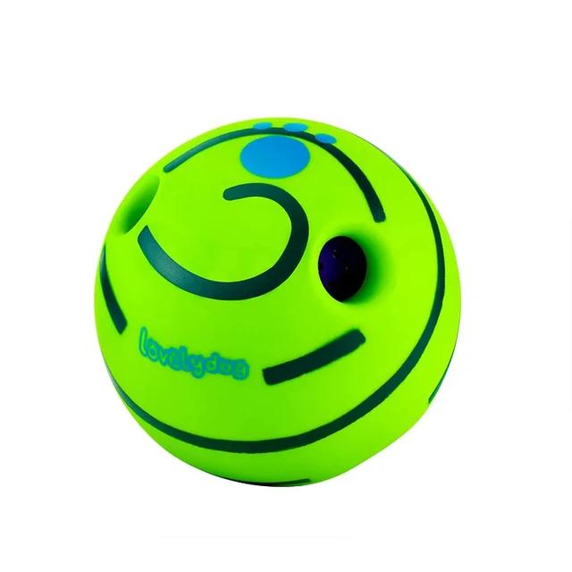 

OUZEY Pet Dog Toy Ball Squeaker Bite Resistant Dog Chew Toy Interactive Puppy Training Toys Dewable Food Dog Supplies 8.8CM зелений