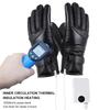 Electric Heated Gloves Rechargeable USB Hand Warmer Heating Gloves Winter Motorcycle Thermal Touch Screen Bike Gloves Water Repellent