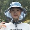 UV Protection Mesh Tea Picking Hat Printing Sunshade Shawl Cap Agricultural Work Hat  Fishing