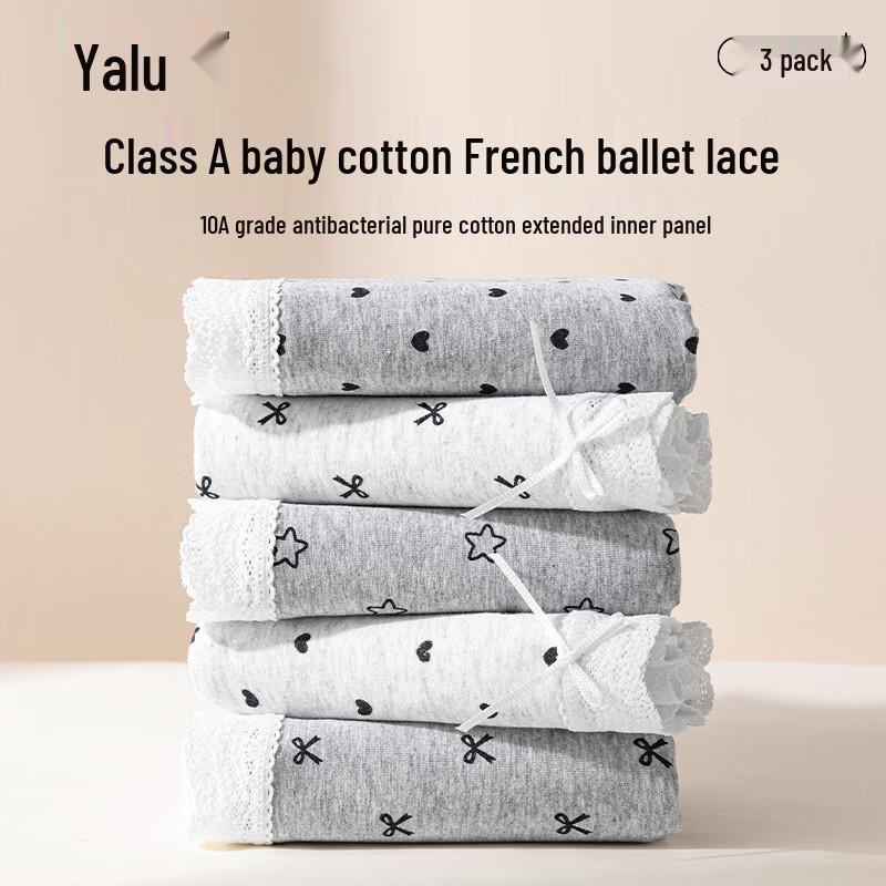 

Yalu Women s Mid-Waist Cotton Antibacterial Briefs (3-Pack) L