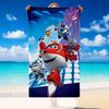 Quick Dry Beach Towel Super Wings Pattern, Lightweight Absorbent Towel for Pool Beach Vacation Use