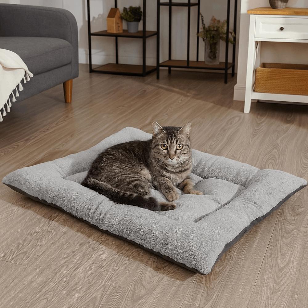 Warm Pet Plush Pad Surrounding Style Cat Cage Mattress Pet Floor Pad Dog Bed Mat  Pet Rest