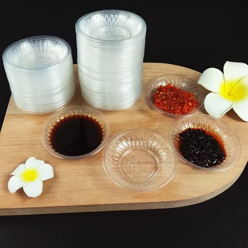 

Disposable Plastic Round Sauce Dishes (300-Pack)