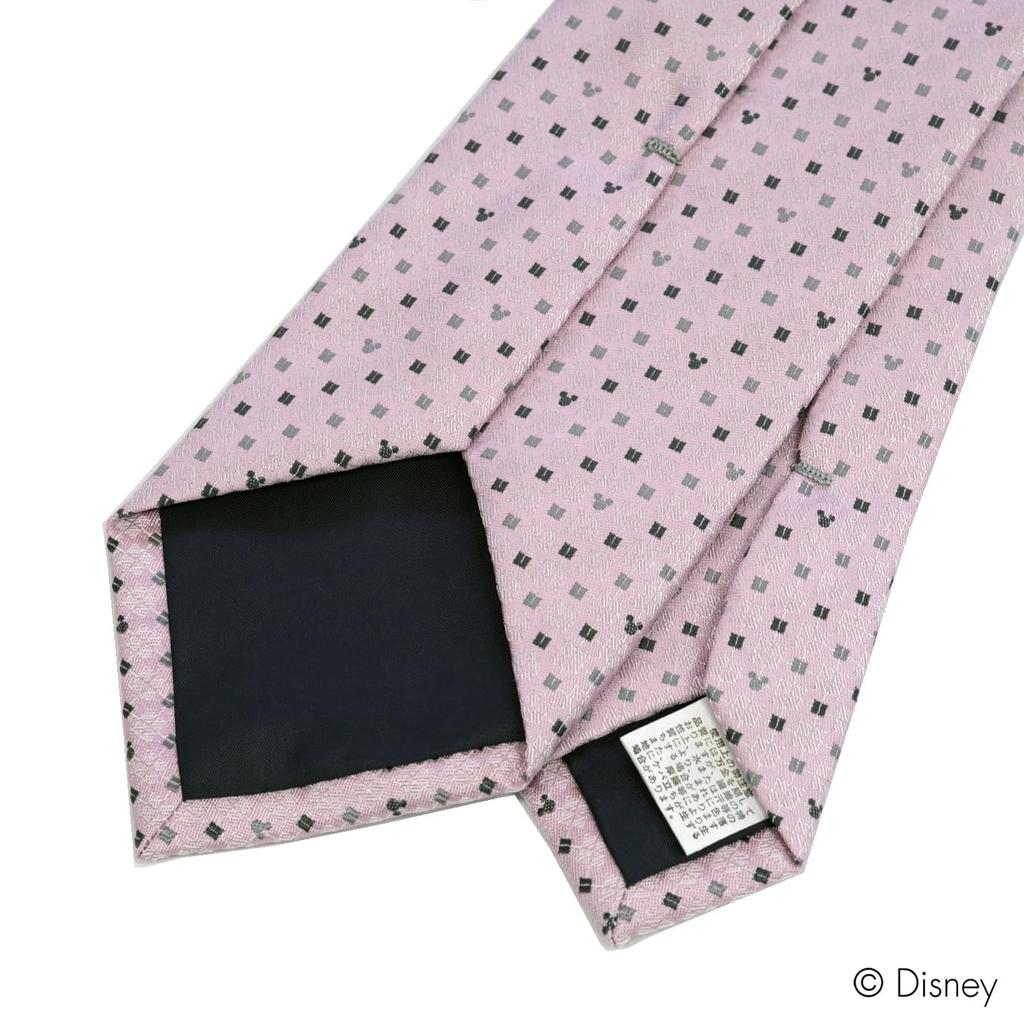 Disney Mitsumaru Silhouette Micro Pattern Tie D50034 One Size Fits Perfect for Business or Casual Perfect as a Gift Pink, Most, Wear,