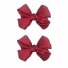 European Fabric Bow Hair Clip for Children - School Style Princess Headwear Accessory
