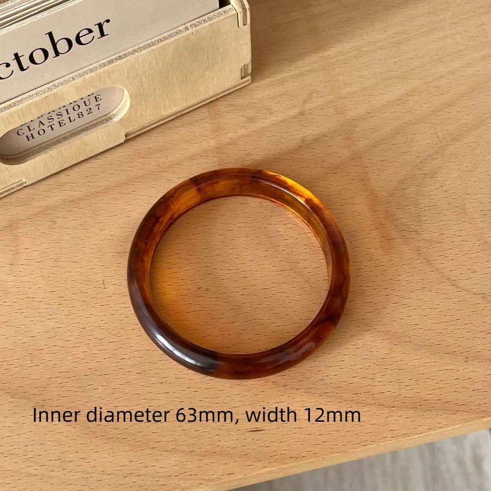 Colorful Fine Bangles Smooth Round Lady's Bracelet New Resin Bracelets  Gifts