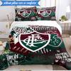 3PCS Soccer Club Emblem Design Printed Soft Bedding Set,Including 1pc Duvet Cover And 2pcs Pillowcases Perfect for Bedroom, Dormitory, Fan Gift