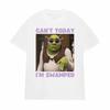 Non Posso Oggi Sono Travolto Divertente Meme di Shrek Maglietta Unisex Donna Casual Umorismo Manica Corta Yk T-shirt Vintage Gotico Magliette Oversize