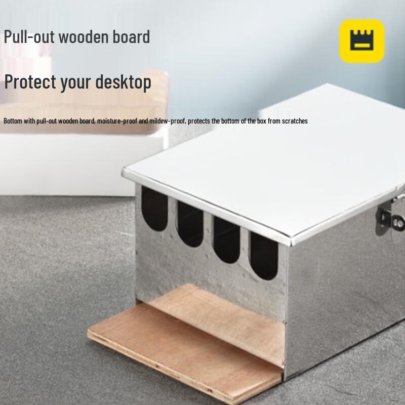 Chahua Stainless Steel 5-Slot Commercial Knife Holder