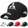 Mitsubishi Baseballkappe mit besticktem Logo, für Outdoor-Wanderungen, Sport und Freizeit, verstellbare Größe, neue Serie für Paare