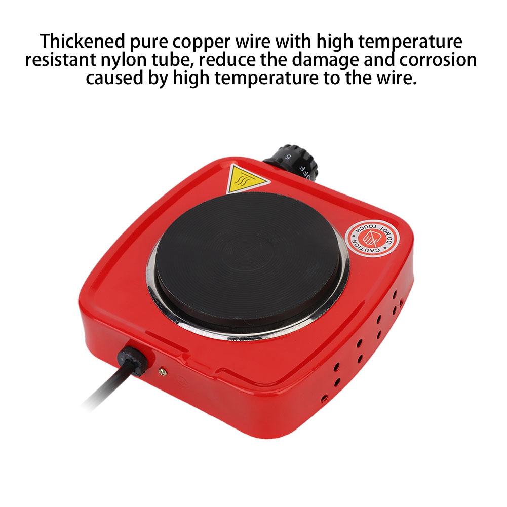 500W Household Lipstick Electric Stove Heating Furnace Temperature Adjustment Heater