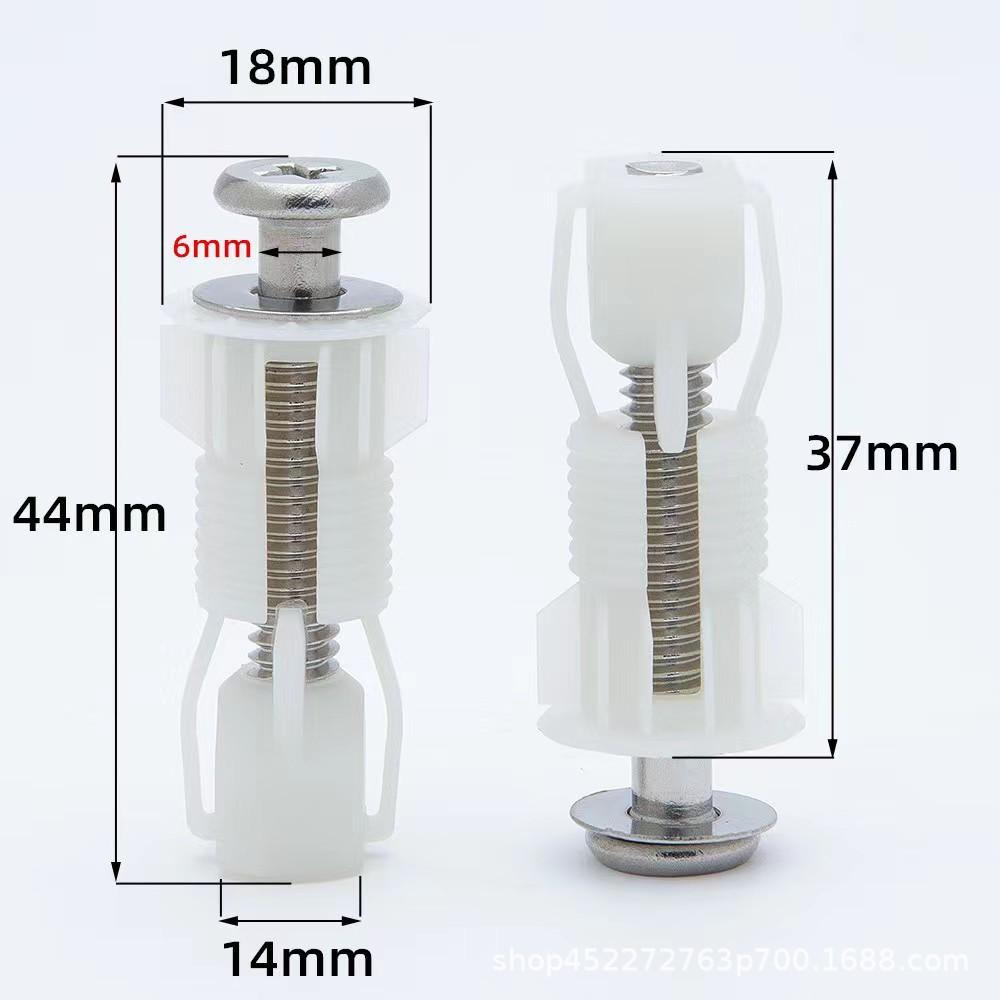 

Toilet Seat Hinges Screws Toilet Seat Cover Close Top Fix Screws Nut Lid Pan Fixing Hinges Hole Fitting
