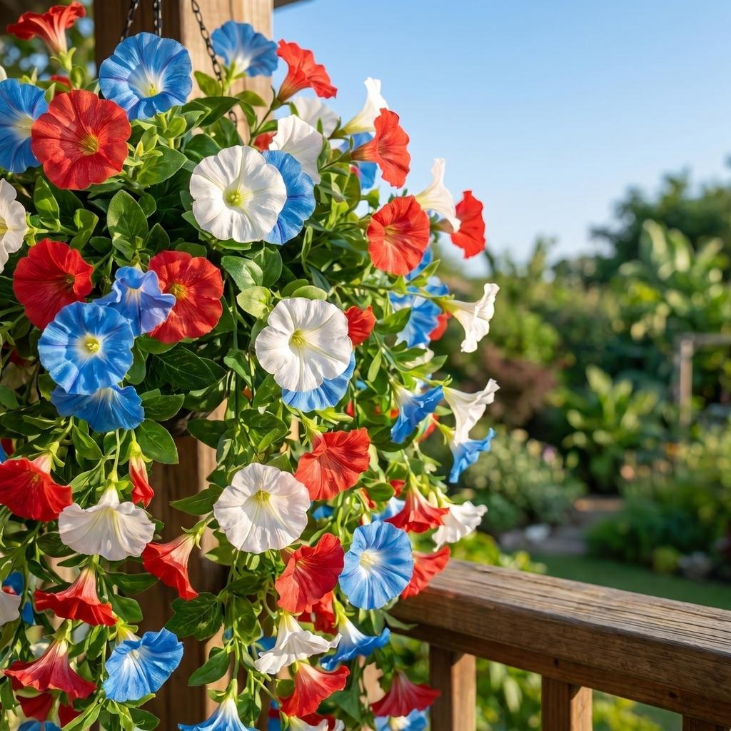 Artificial Morning Hanging for Outdoor Patio Living Room Balcony Decorative Wall Hanging Simulation Flower Garland