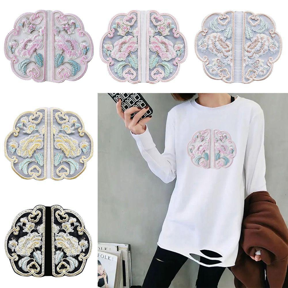 

Embroidery Flower Brooch Pins Handmade Lapel Pins Fashion Collar Flower