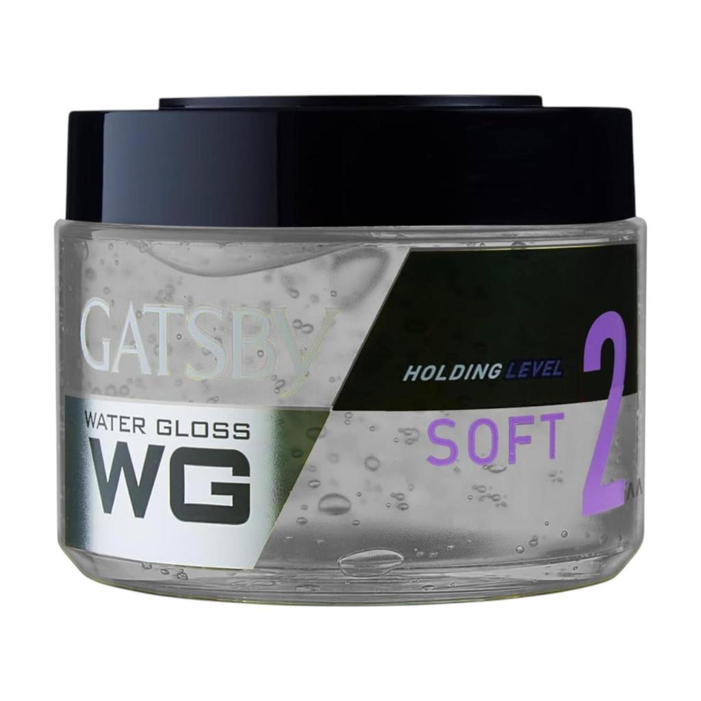 Gatsby Water Gloss Hair Gel For Men 300ml – Soft Wet Look, Long Lasting Shine, Easy Wash, Non Sticky, Level 2 Hold, Daily Hair Styling