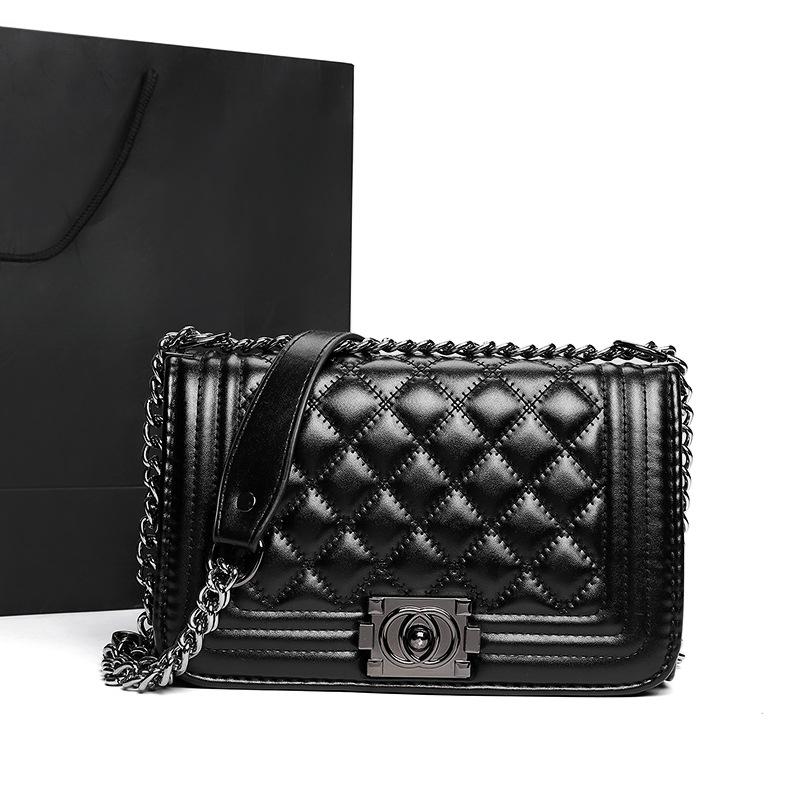 Módní kabelka s diamantovým řetízkem pro ženy Nová retro snadno kombinovatelná dívčí malá čtvercová kabelka přes rameno diagonální kabelka pro horkou maminku