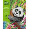 Creation Based On Mini Rhinestones - SENTOSPHERE - Art &; Creations - Diamond Painting Canvas - Panda - From 8 Years
