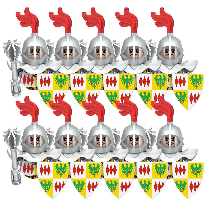 Zabawki dla dzieci Średniowiecze Starożytna Grecja Ciężka piechota Zbrojny rycerz Łucznik Figurki wojskowe Sprzęt bojowy Model Prezenty dla chłopców