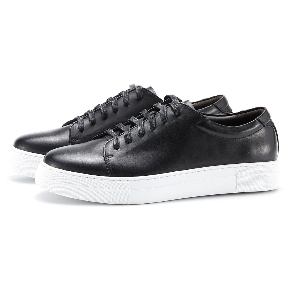 

2024 Минималистичный стиль Верхний слой Натуральная кожа Лоферы Дышащие Балетки Дизайн для вождения Повседневная обувь для мужчин 46 чёрный