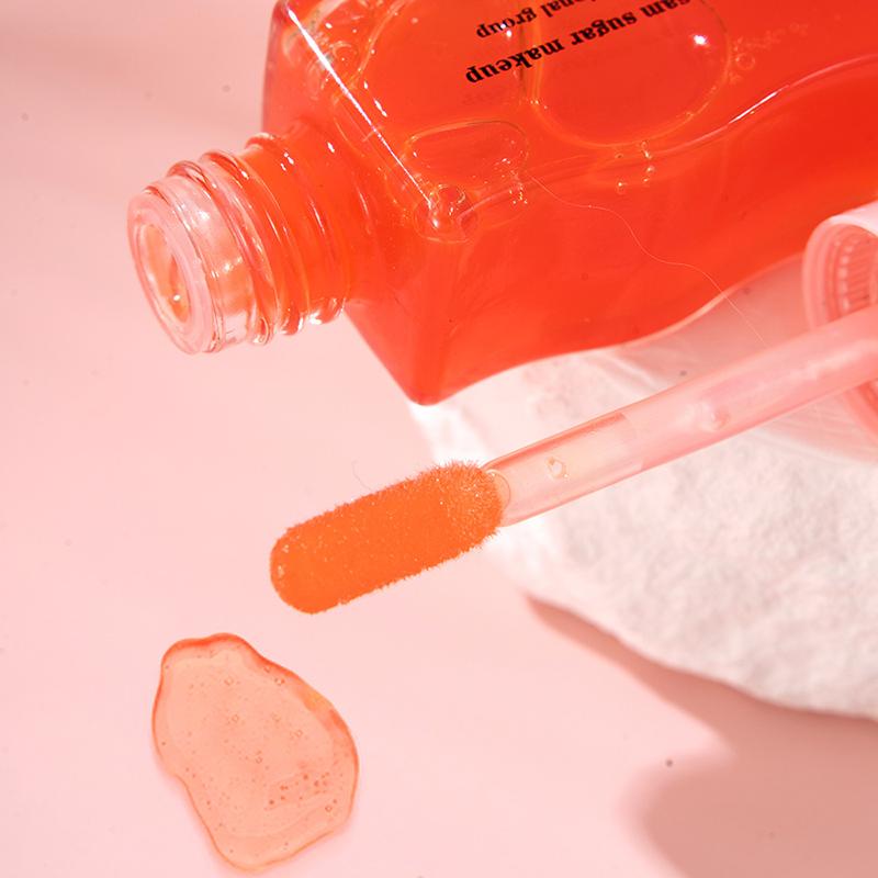 Wasser Licht Honig Essenz Lippenöl Lang anhaltend Feuchtigkeitsspendend Fruchtig Schimmer Gelee Reduziert Lippenfältchen Flüssiger Lipgloss Make-up