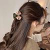 Hair Clip Retro Bow Acetate Hair Claw Hairpin Shark Clip Cute Solid Color Shark Clip  Female