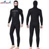 1.5mm Wetsuit Freediving Snorkeling Fishing Outdoor Water Sports Mens Hooded Two-Piece Suit