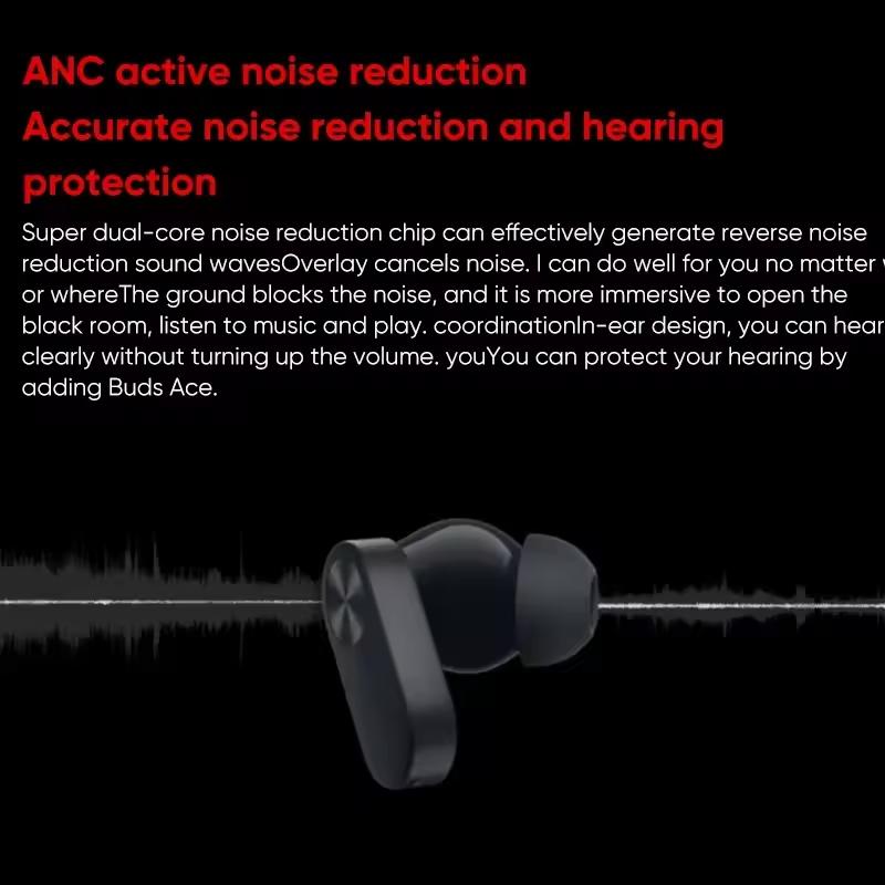 CN Version OnePlus Buds Ace TWS Earphone Bluetooth Deep Noise Canceling Gaming Headphones 36Hour Battery Life For Oneplus 11 10 Pro