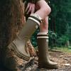 2024 Women's Mid-Tube Waterproof Drawstring Rain Boots - Non-Slip, Comfortable, All-Season Footwear