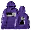Ghost Graphic Cartoon Japanese Anime Print Pattern Hooded Sweater Male Hoodie Casual Hip-Hop Top