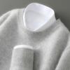 Men's 100% Pure Wool High-Collar Thick Knit Business Pullover Sweater