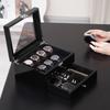 ProCase Watch Box Wooden Watch Watch Holder Organizer with Drawer and Display 8-Slot Case, Men's Case, 8-Slot Dual-Tier