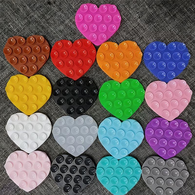 1Pc Backed Adhesive Sucker Pad For Fixed Pad Double Side Silicone Suction Pad For Mobile Phone Fixture Suction Cup