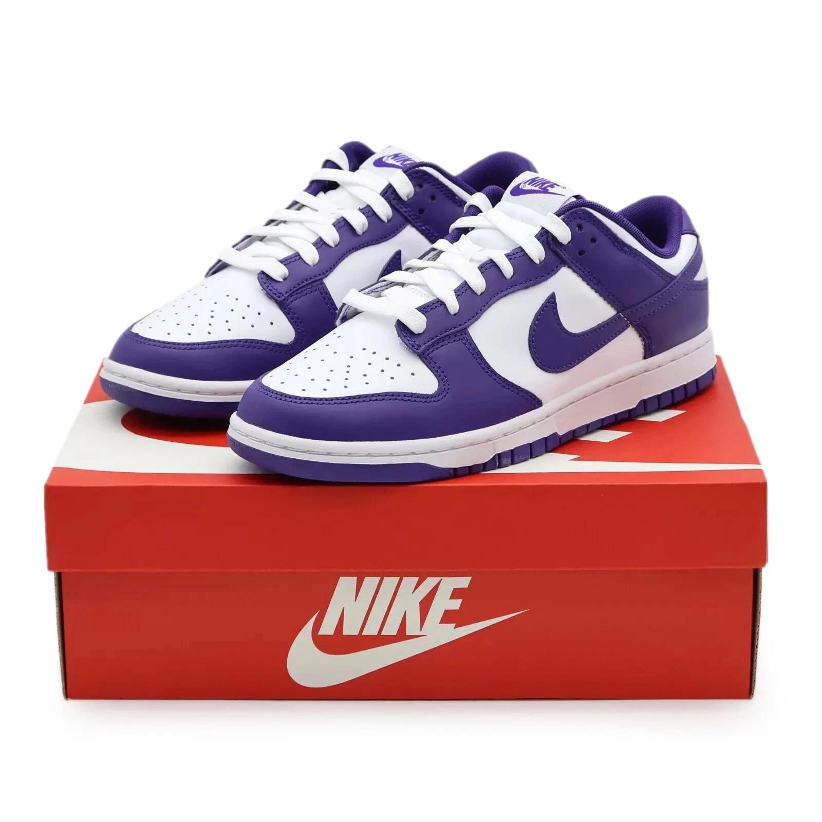 DD1391-104 Nike Dunk Low Championship Court Purple White (Мужской) US 10