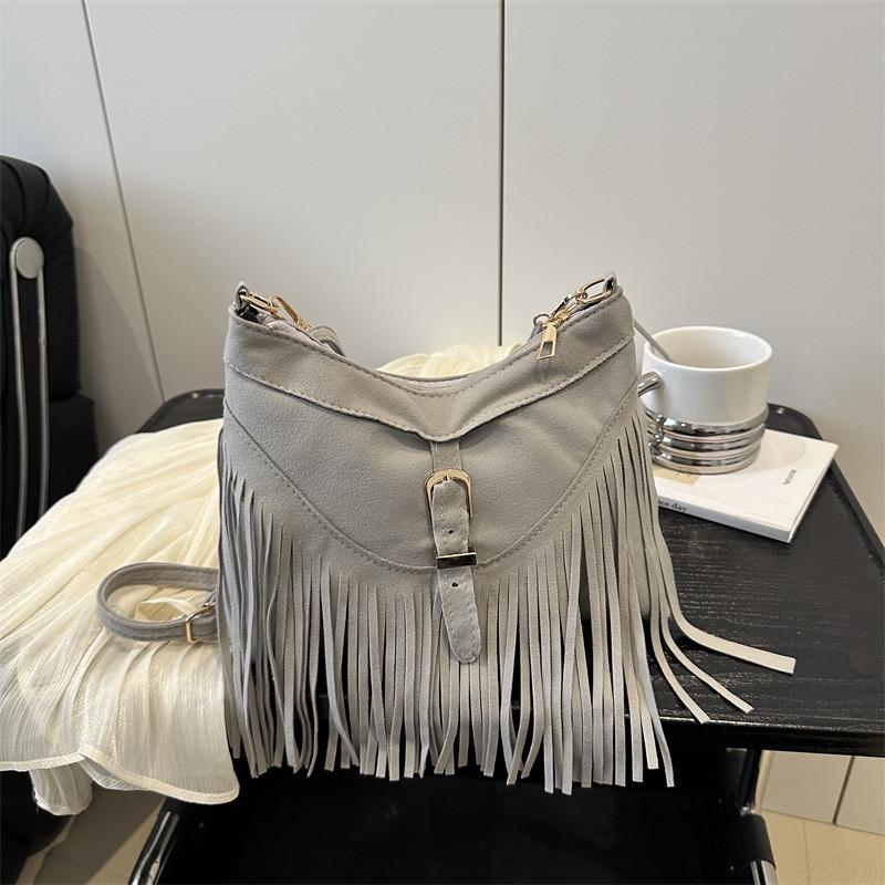 Bohemian Fringe Bag For Women Small Shoulder Crossbody Ethnic Travel Purse