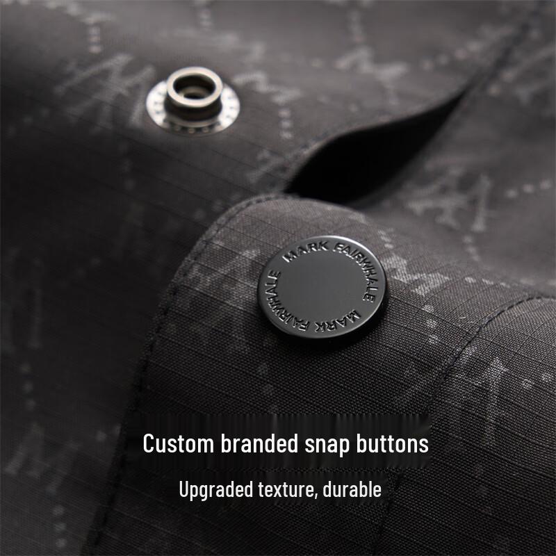 Mark Fairwhale Herren All-Over-Buchstabendruck Reversjacke