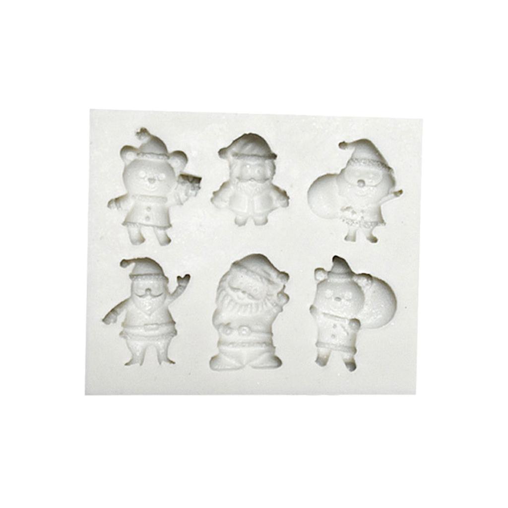 Dessert Moulds Christmas Series Baking Supplies Fondant Moulds Mousse Molds Silicone Material Gift for DIY Baking Lover