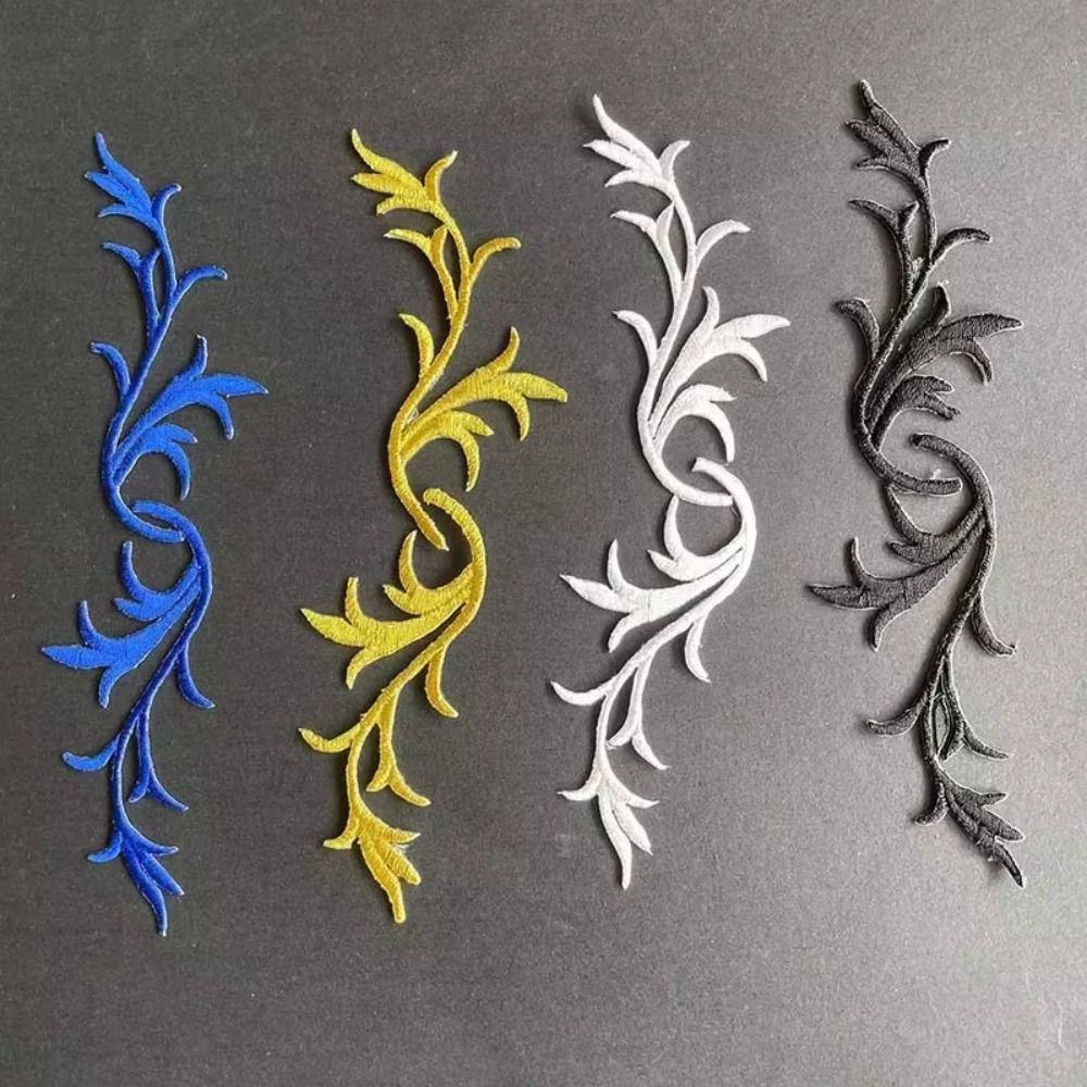 4 Pairs Deer Antler Embroidery Patch Decorative Applique Sew on Patch For Clothing Dresses